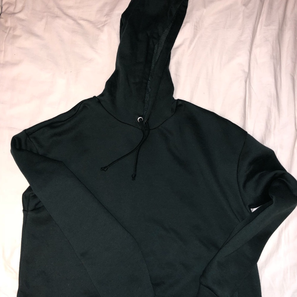 Army green Cropped Hoodie